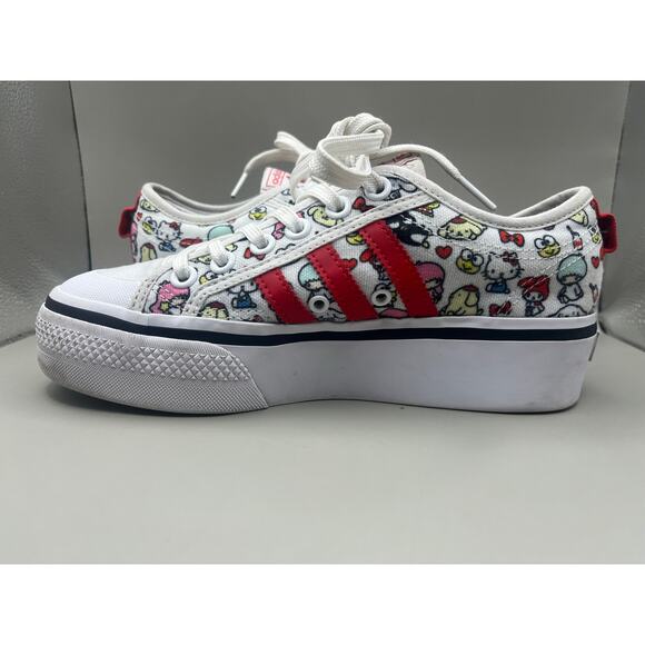 Adidas Hello Kitty x Nizza Platform J Hello Kitty and Friends Sneakers Size 6 - Picture 4 of 8